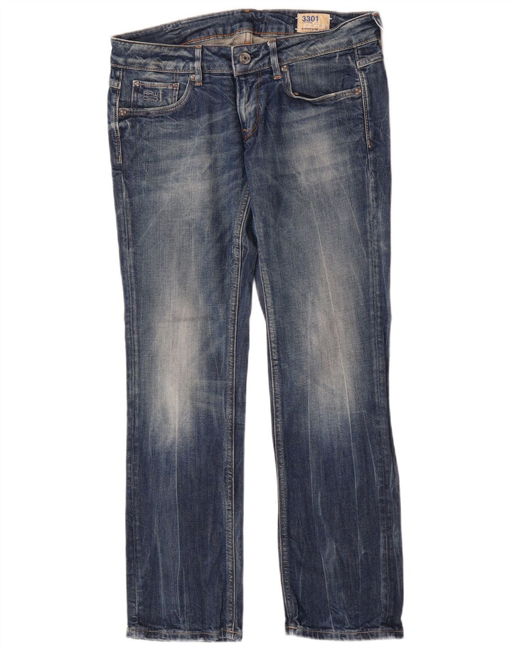 Jeans dritti da donna G-Star W30 L30 cotone blu