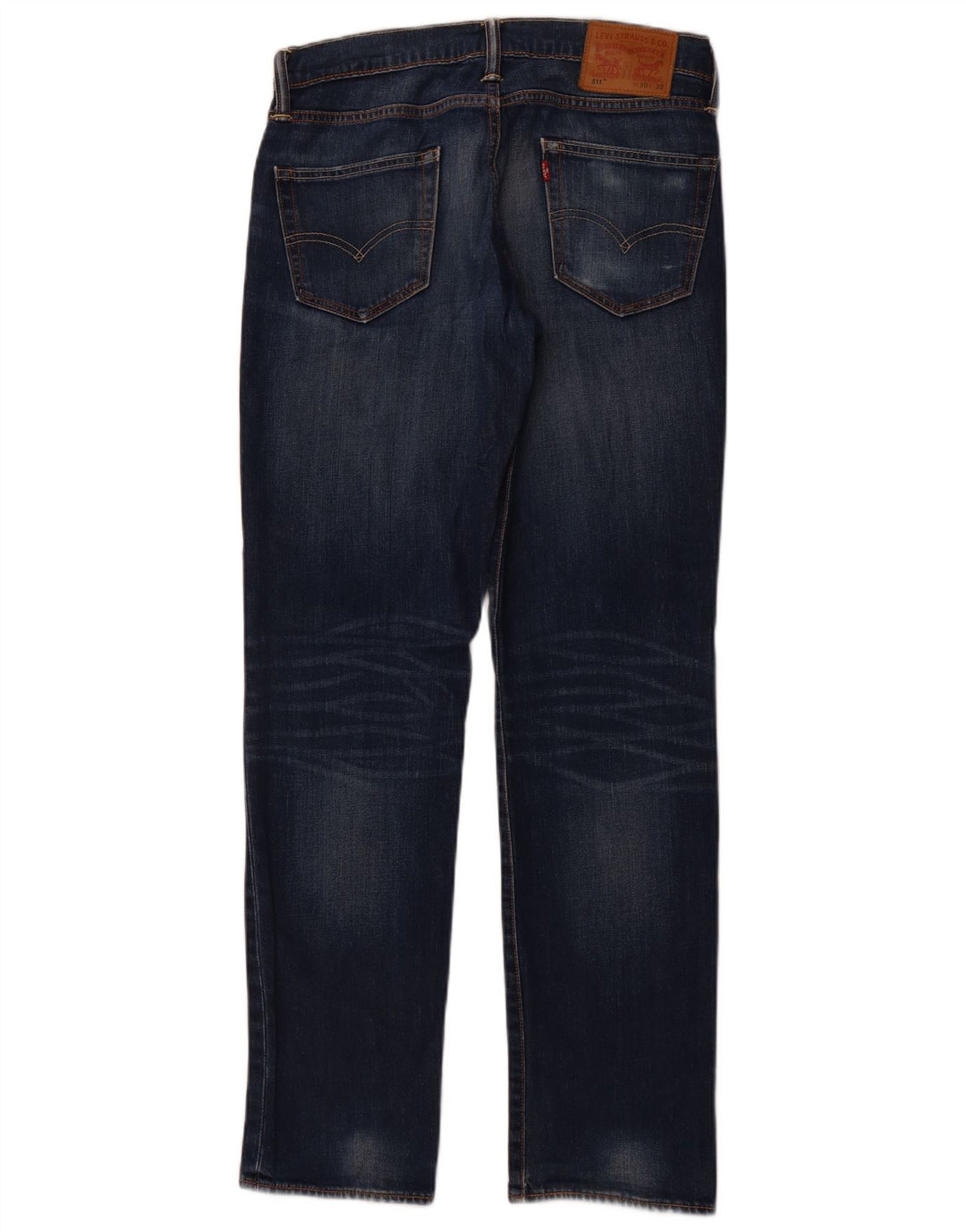 LEVI'S Jeans 511 Slim da Donna W30 L32 Blu Cotone