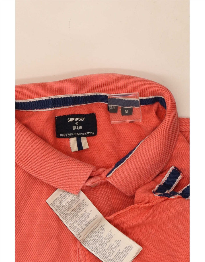 Polo da uomo Superdry in cotone rosa medio