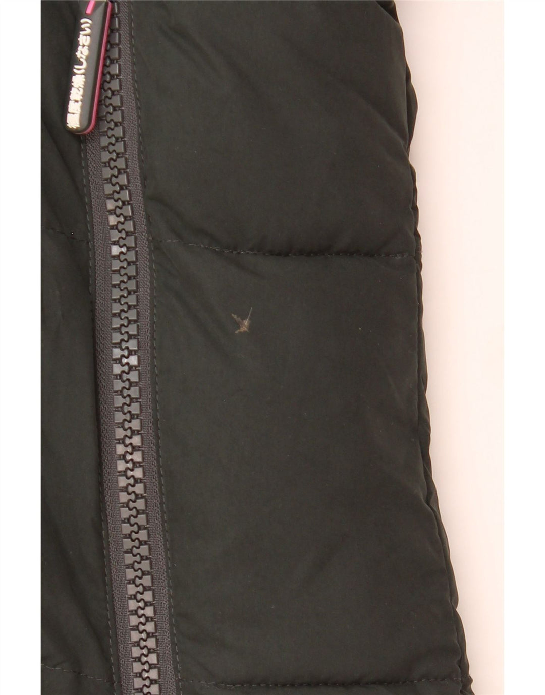Giacca imbottita con cappuccio grafica da donna Superdry UK 16 grande poliestere verde