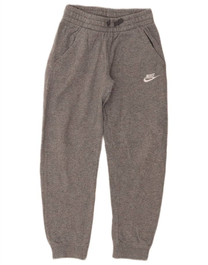 Pantaloni della tuta da ragazzo Nike Joggers 10-11 anni in cotone grigio medio