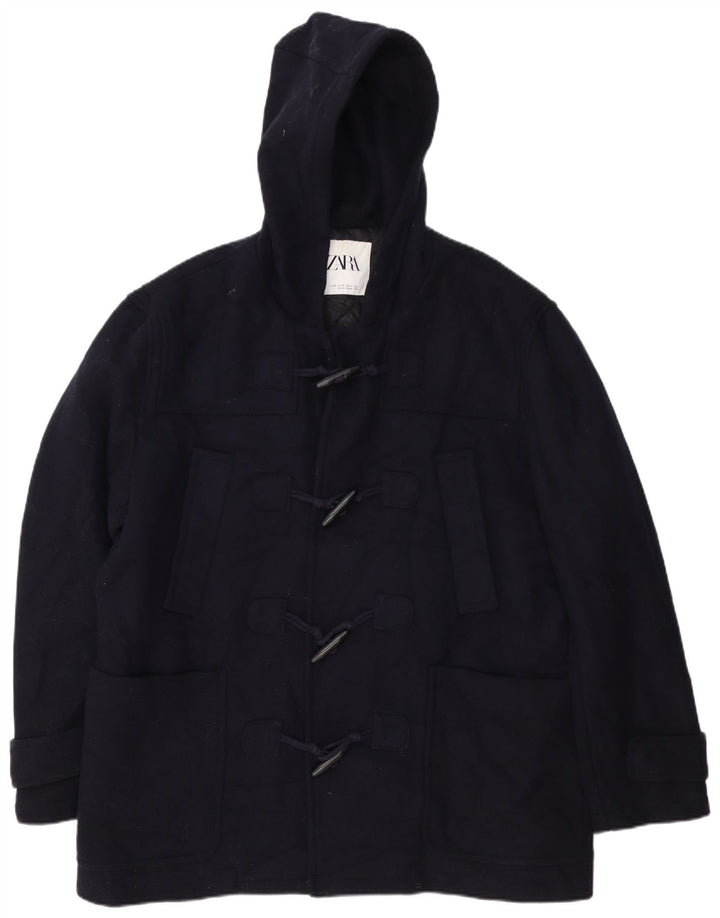 Borsone con cappuccio da uomo Zara UK 42 XL Blu navy