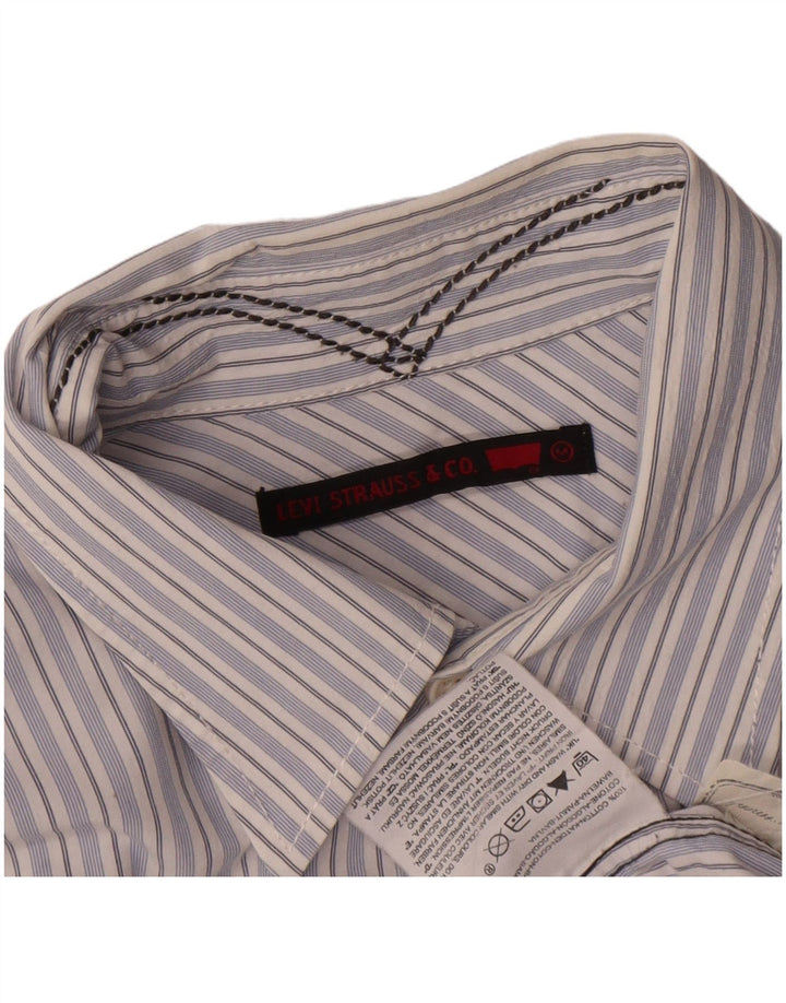 Camicia Levi's Uomo in cotone rigato Blu Medio