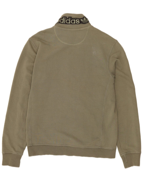 ADIDAS Giacca da tuta grafica da donna UK 16 Large Khaki