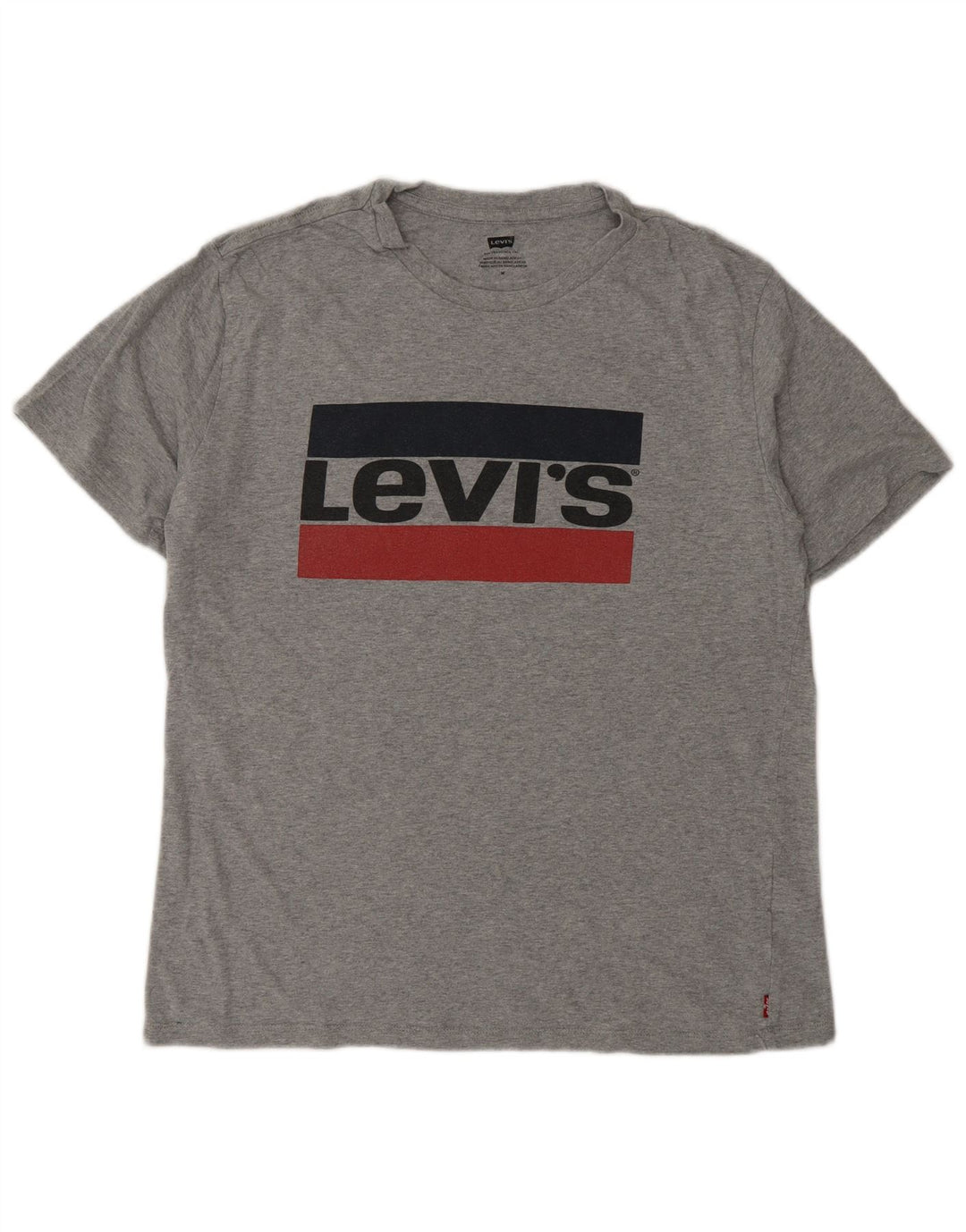 T-shirt grafica da uomo Levi's Top in cotone grigio medio