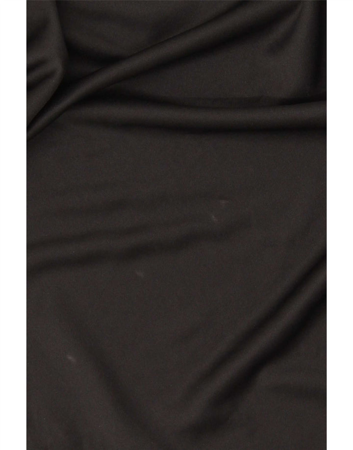 Top Adidas da uomo con zip e collo a maniche lunghe XL in poliestere nero