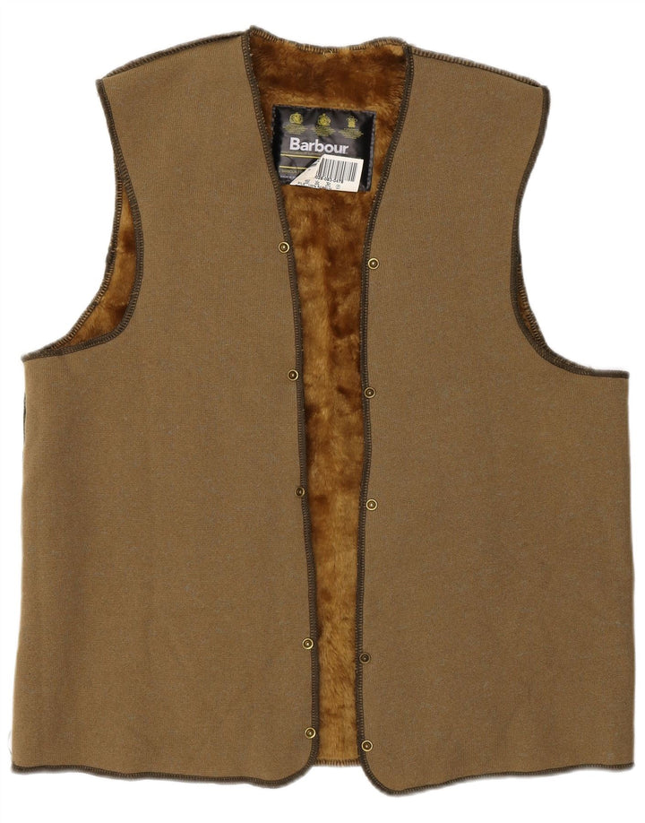 Barbour Mens Sherpa Liner Gilet UK 38 Medio Acrilico Kaki