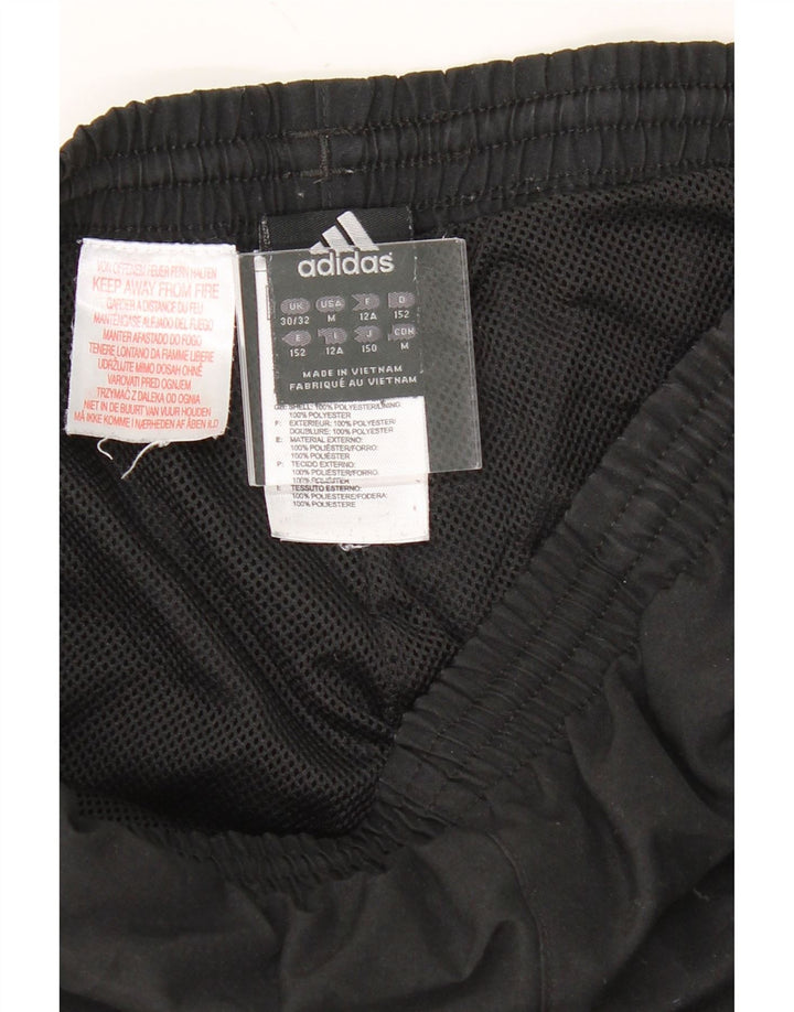 ADIDAS Boys Tracksuit Trousers 11-12 Years  Black Polyester Vintage Adidas and Second-Hand Adidas from Messina Hembry 