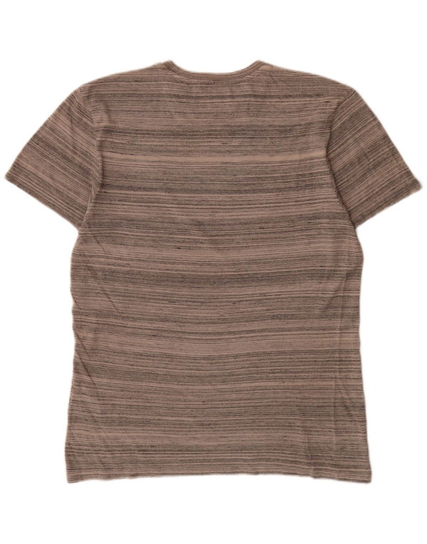 T-shirt da uomo Lyle & Scott Top in cotone gessato grigio medio