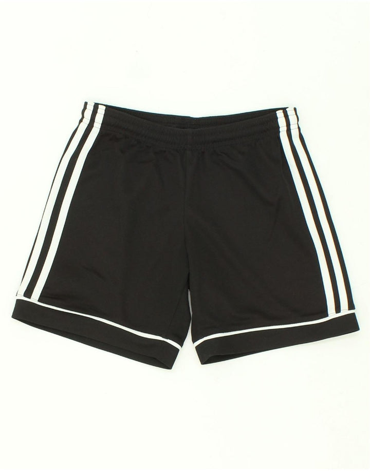 ADIDAS Boys Climalite Sport Shorts 7-8 Years Black Polyester Vintage Adidas and Second-Hand Adidas from Messina Hembry 