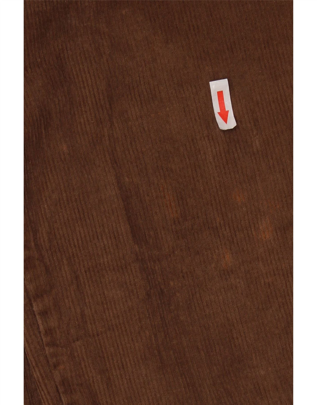 Pantaloni dritti da uomo in velluto a coste IZOD W38 L34 cotone marrone