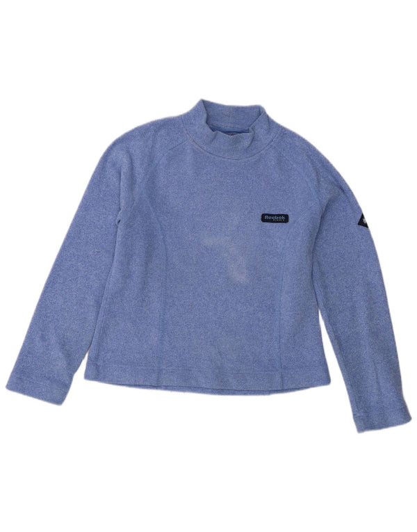 Felpa da donna Reebok Jumper UK 12 poliestere blu medio