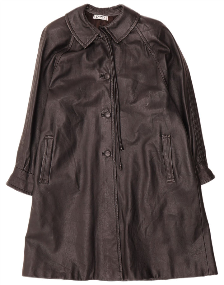 Cappotto in pelle da donna Carnet UK 18 XL Nero