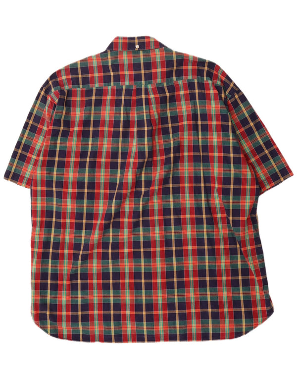 Camicia a maniche corte da uomo Belfe & Belfe taglia 45 XL in cotone a quadri multicolore