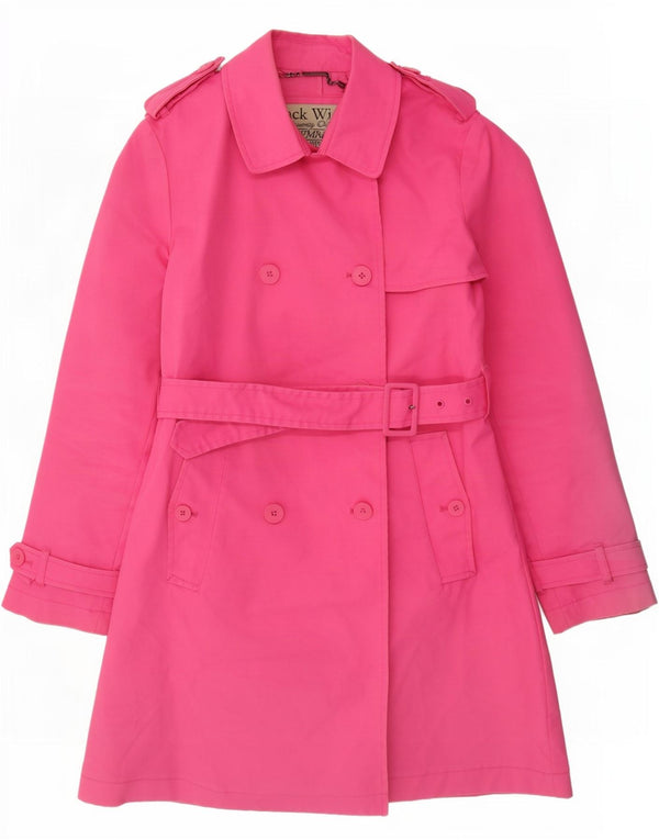 Trench da donna Jack Wills UK 12 Cotone rosa medio