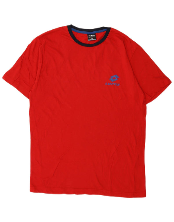 T-shirt Uomo Lotto Top IT 52 XL Rosso Cotone