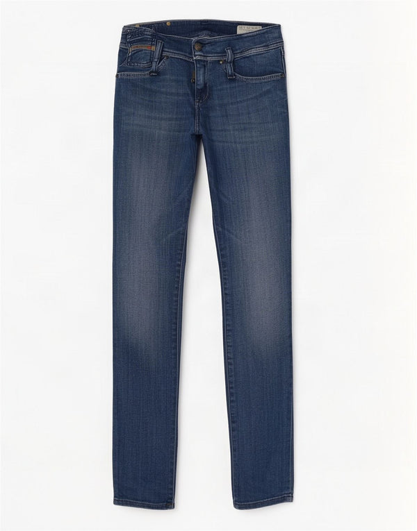 Jeans slim da donna Diesel Matic a vita bassa W25 L32 cotone blu