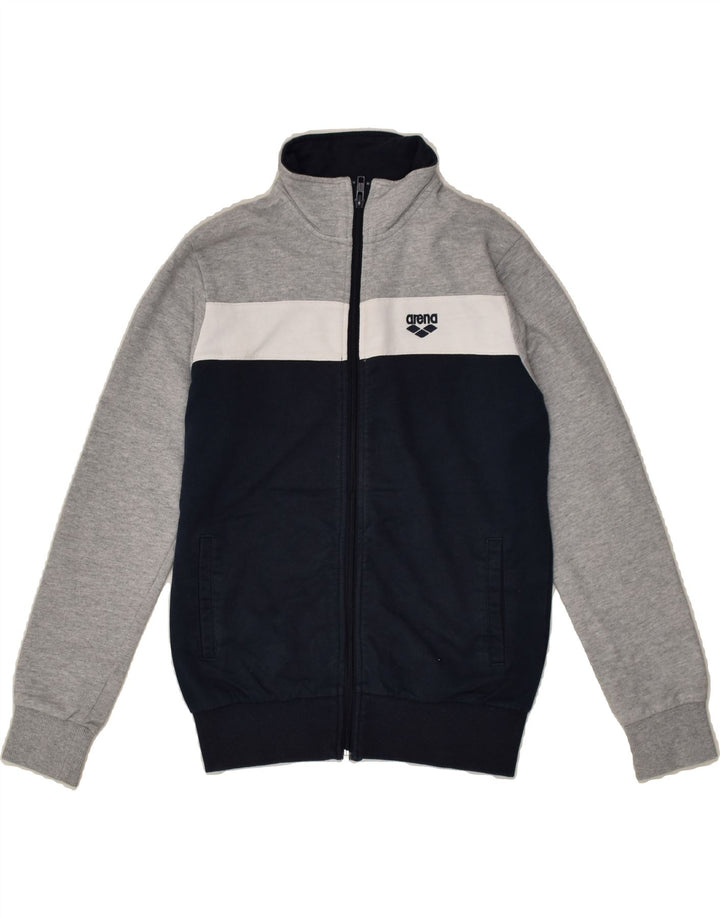 ARENA Boys Tracksuit Top Jacket 11-12 Years Grey Colourblock | Vintage Arena | Thrift | Second-Hand Arena | Used Clothing | Messina Hembry 