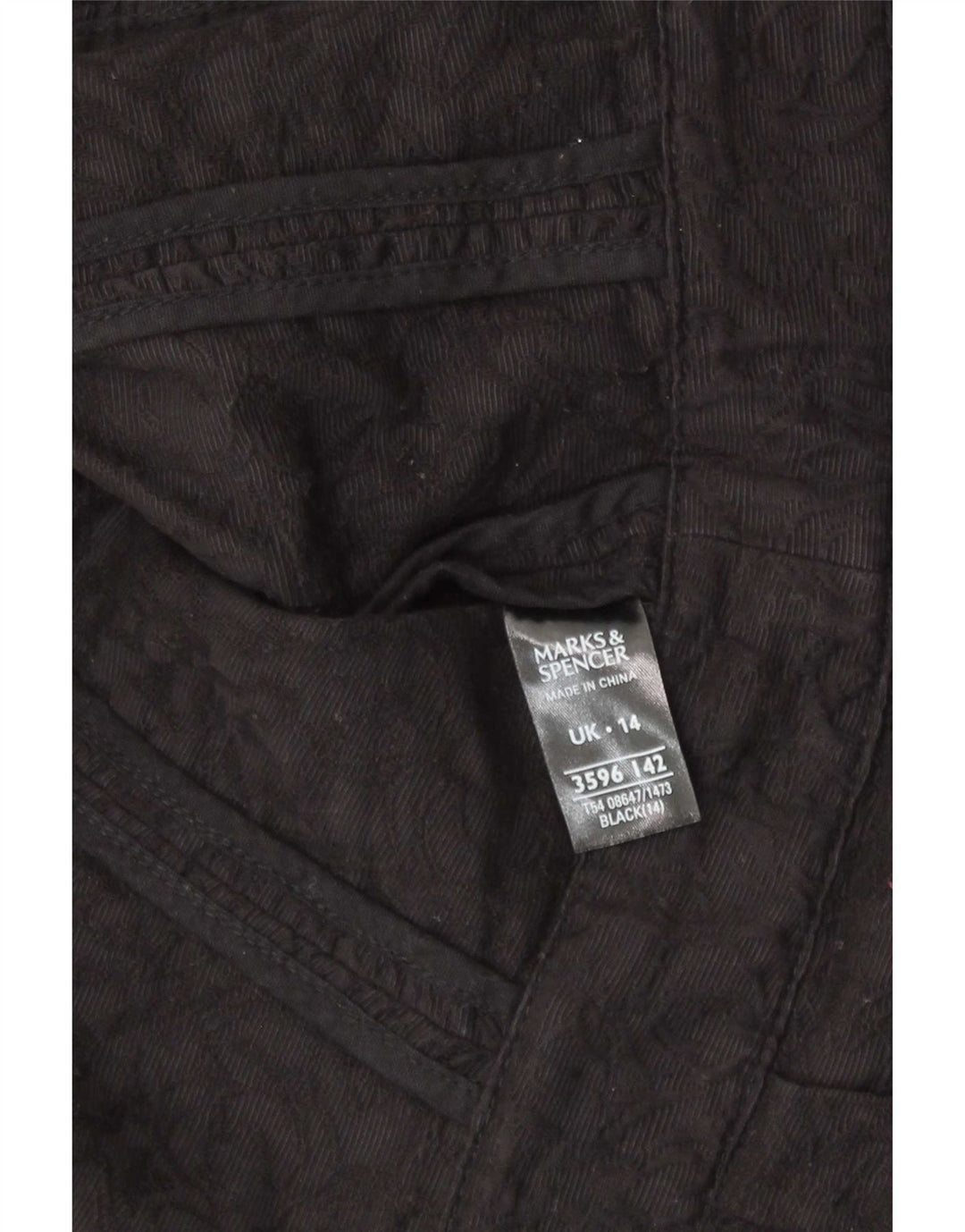 Giacca blazer con maniche a 3/4 corta Marks & Spencer da donna UK 14 grande nera
