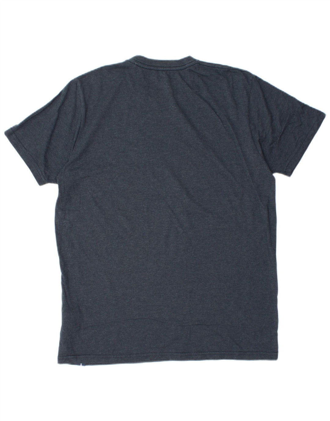 T-shirt da uomo Weird Fish Top in cotone blu navy medio