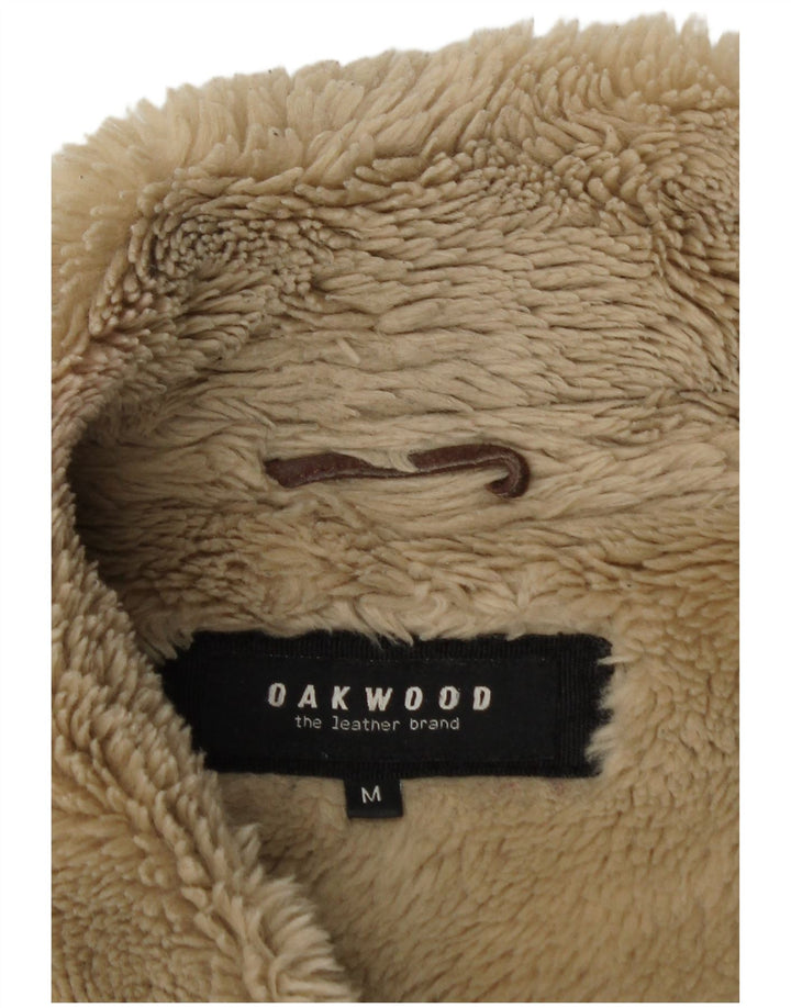 Giacca in pelle scamosciata Sherpa da donna Oakwood UK 12 in pelle marrone medio