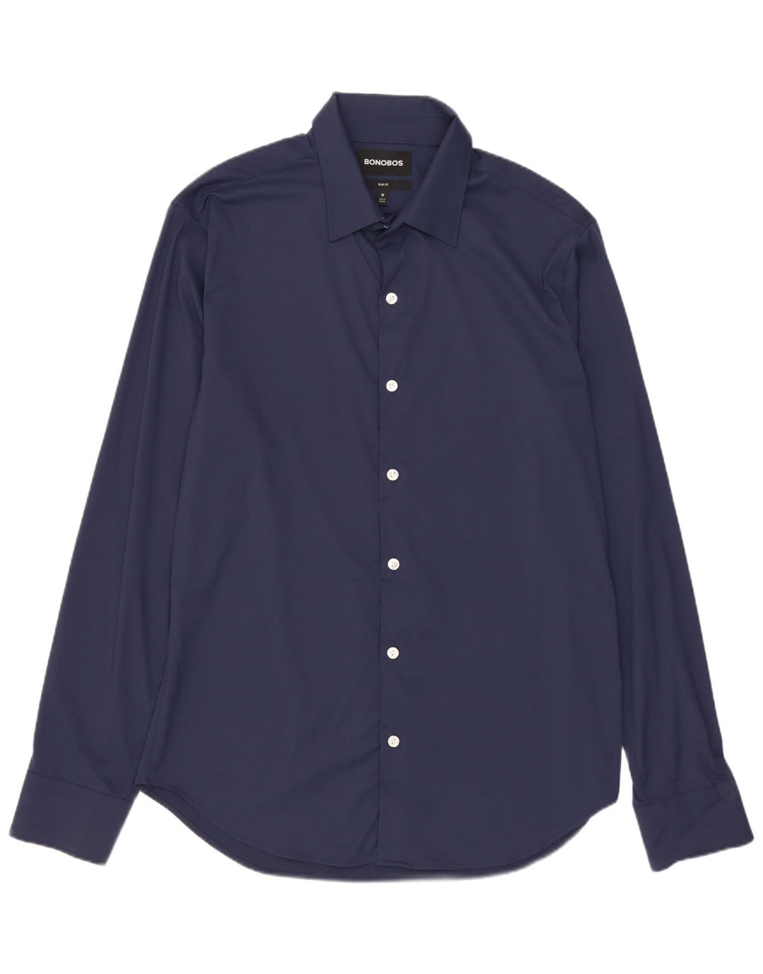 BONOBOS Camicia slim fit da uomo in nylon blu navy medio