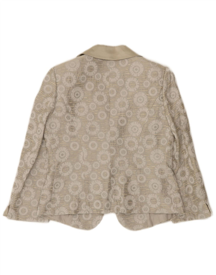 Giacca Blazer a 4 Bottoni da Donna Marta Palmieri IT 44 Grigio Medio Floreale