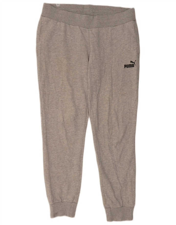 Pantaloni da tuta da donna Puma Joggers UK 14 Cotone grigio medio