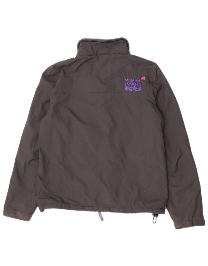 Giacca a vento da donna Superdry The Windhiker Graphic Windbreaker UK 14 Large Nera