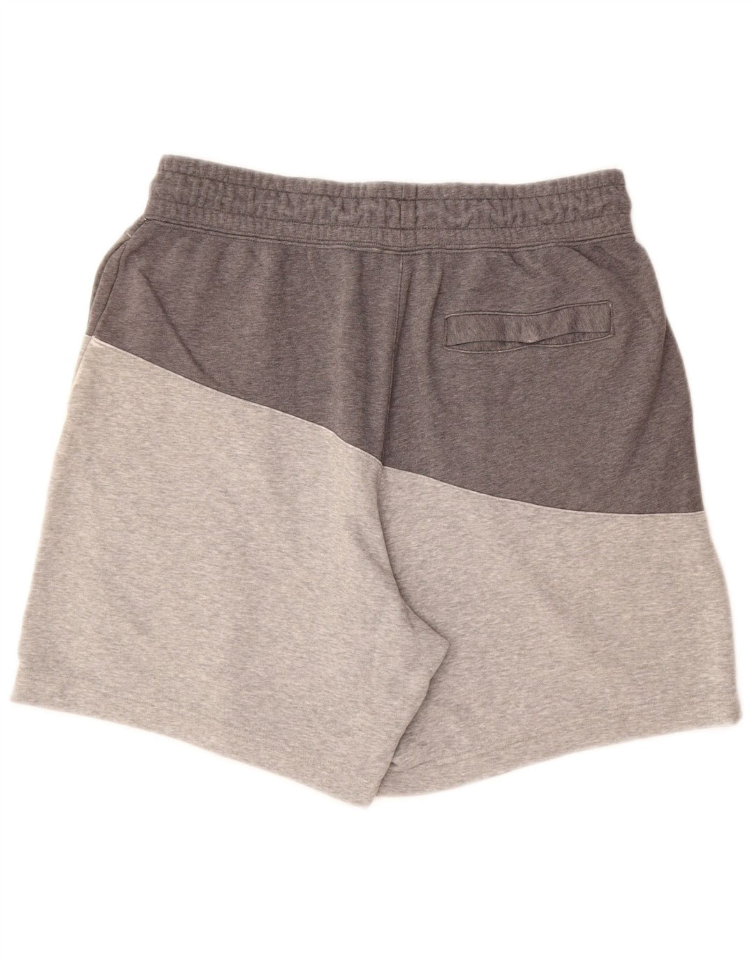 Pantaloncini sportivi da uomo NIKE grandi in cotone color block grigio