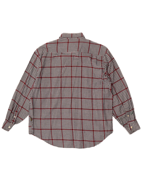 Camicia da uomo Lee grande in cotone a quadretti grigio