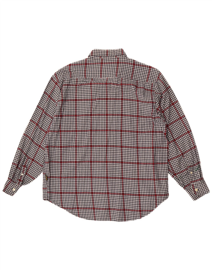 Camicia da uomo Lee grande in cotone a quadretti grigio