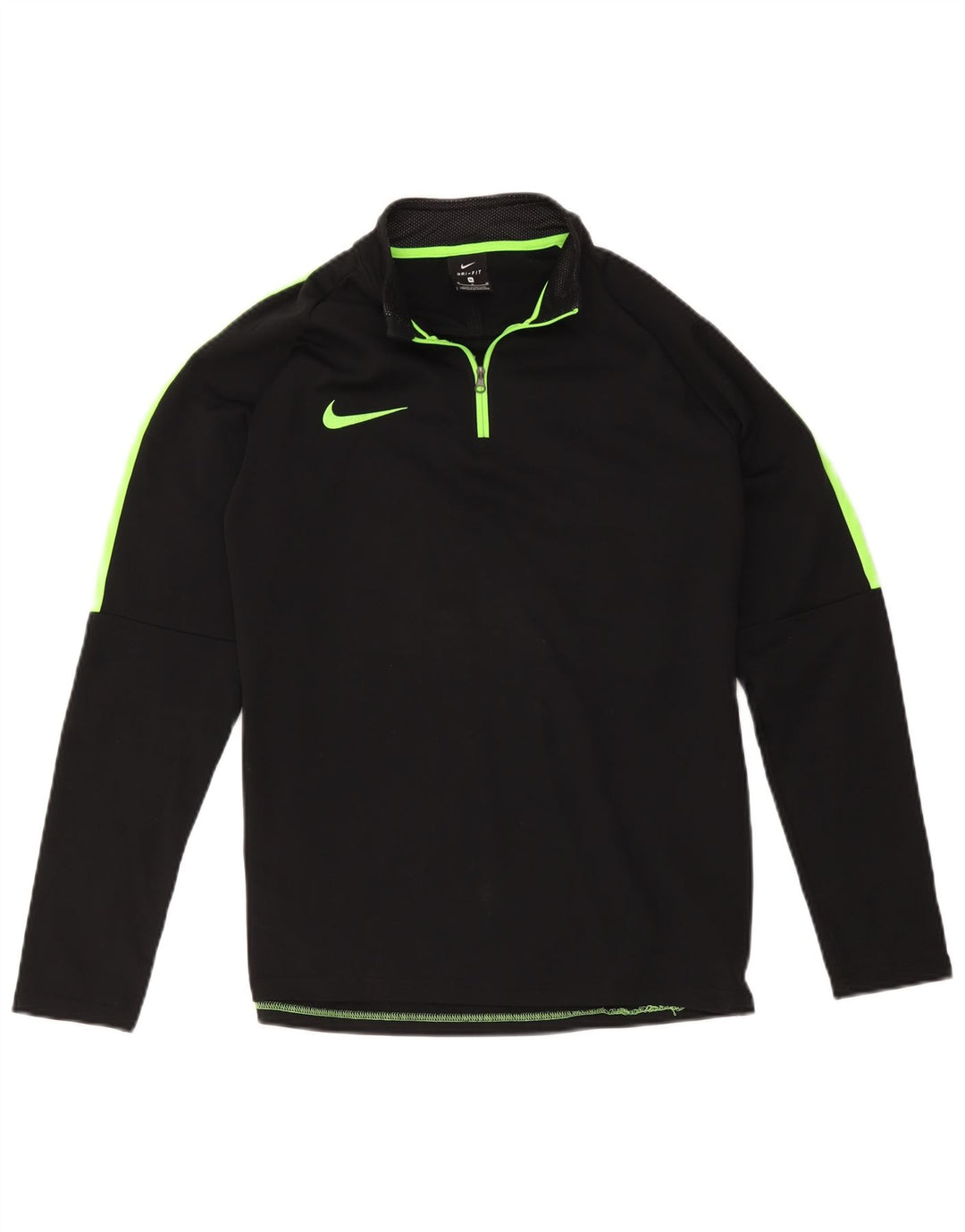 Maglia da tuta Nike Dri Fit con collo e zip da uomo, color block medio nero