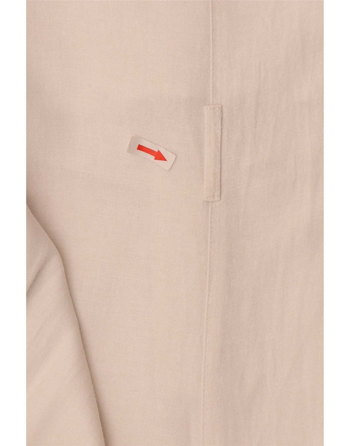 Tuta senza maniche da donna Topshop UK 8 piccola lino bianco