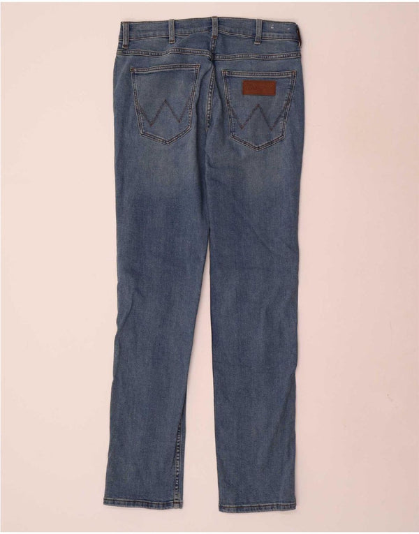 Jeans dritti da uomo Wrangler Greensboro W31 L32 cotone blu