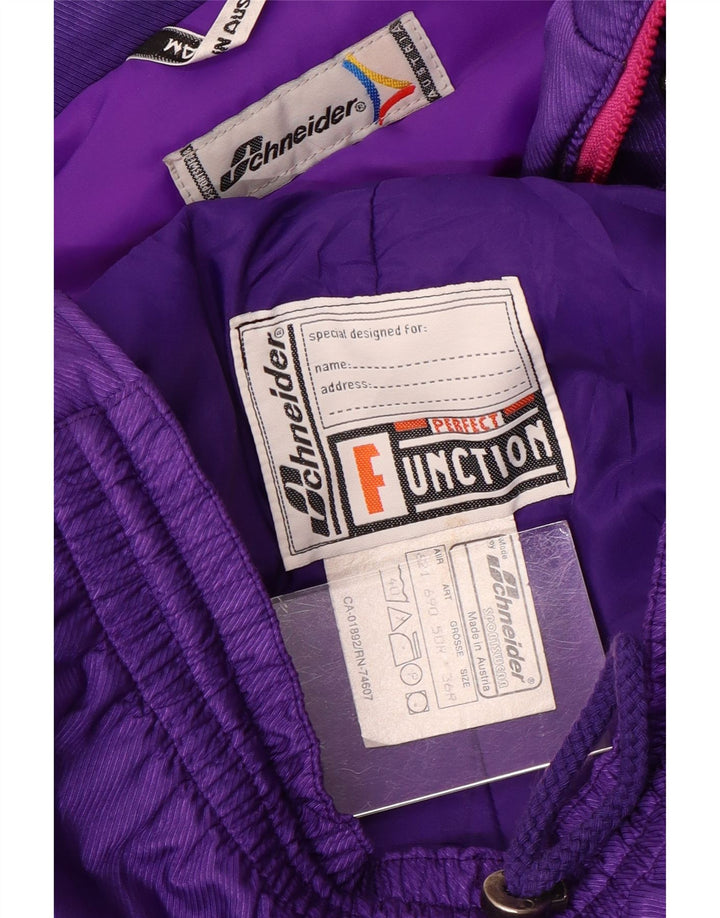 Tuta intera da sci da uomo Schneider EU 50 Large Viola Colourblock in poliammide
