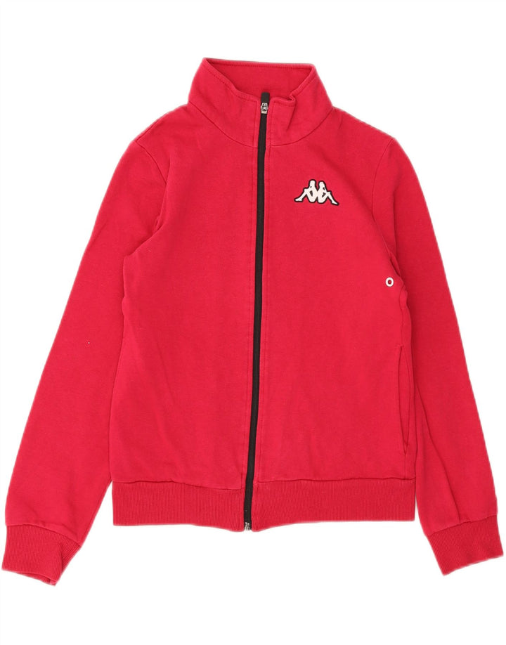 Giubbotto Top Tuta Bambina Kappa 11-12 Anni Small Rosso Cotone