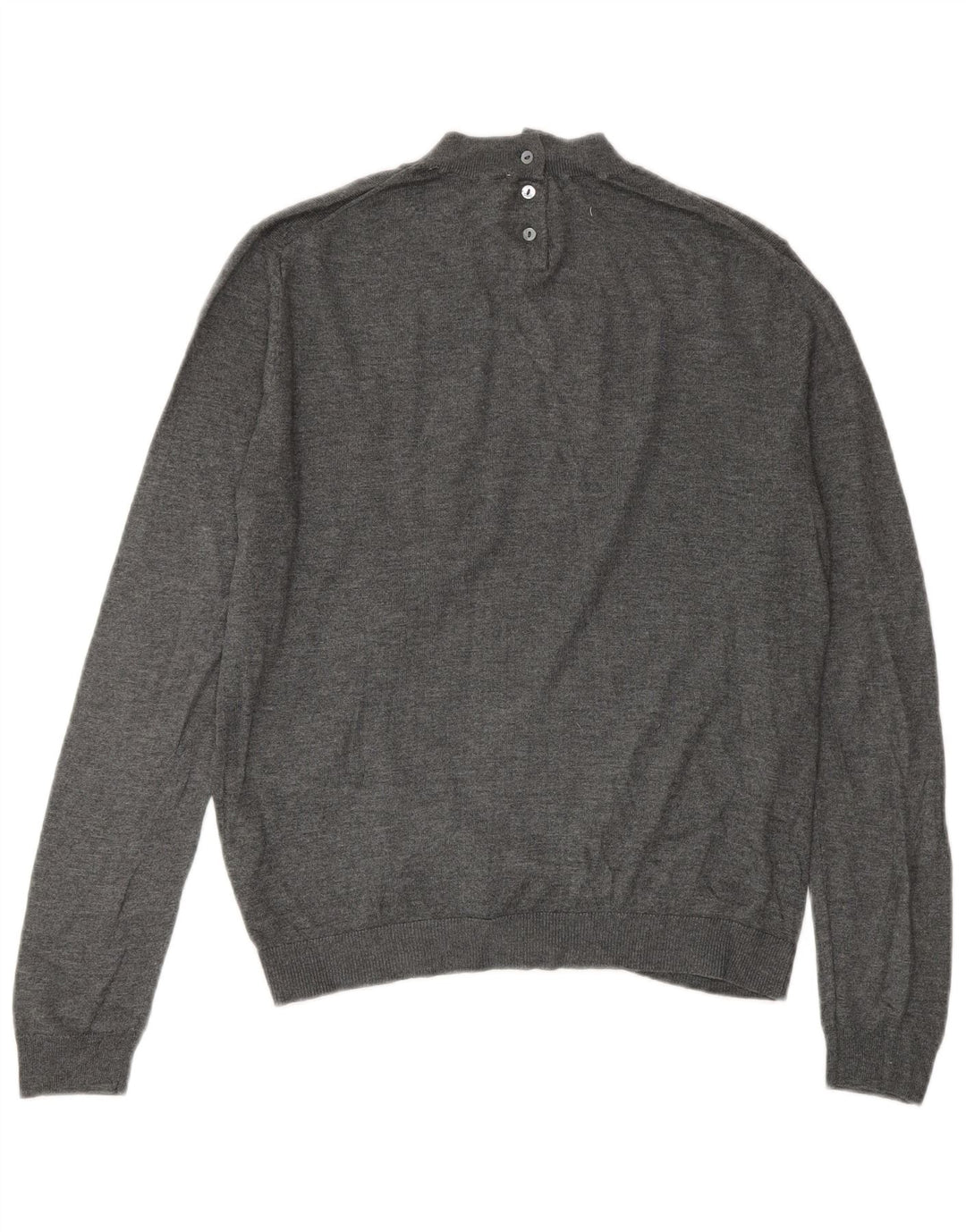 Maglione maglione collo alto da donna Zara UK 14 Modale grigio medio