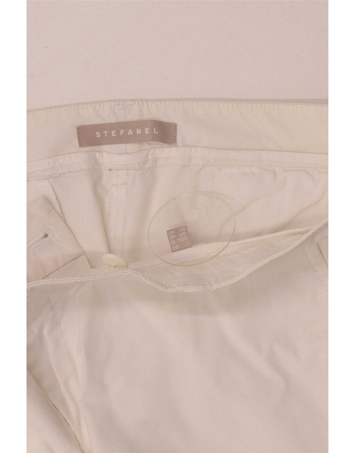 Pantaloni chino slim da donna Stefanel EU 40 medio W42 L29 bianco