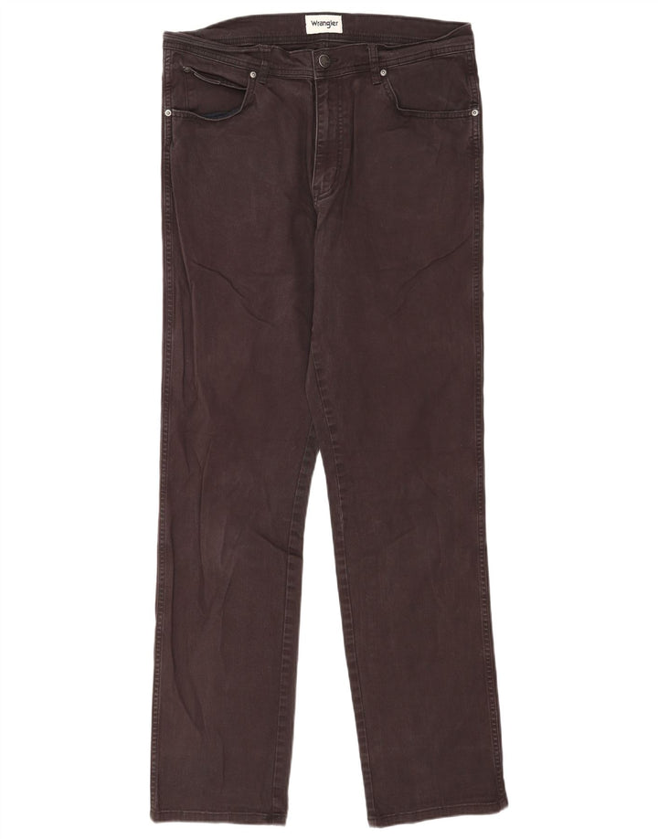 Jeans dritti da uomo Wrangler Texas W34 L34 cotone grigio