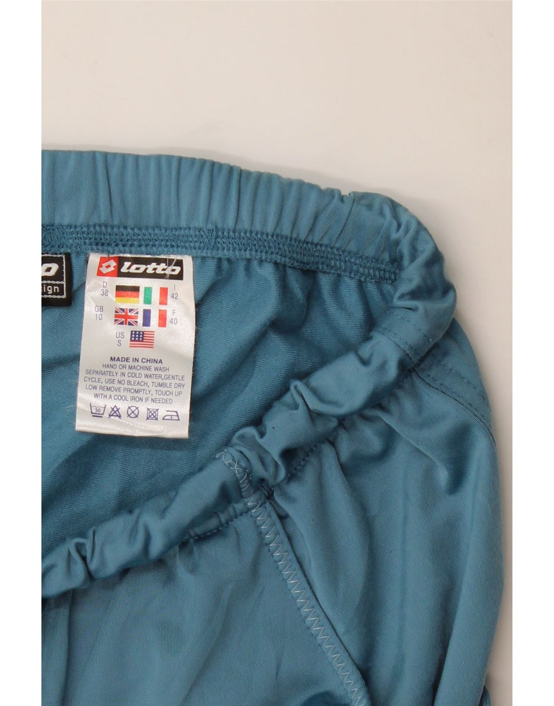 Pantaloni da tuta da donna LOTTO UK 10 Small Blu Poliestere