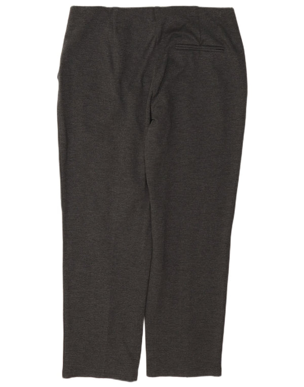 Pantaloni casual dritti da donna Marks & Spencer UK 14 Large W34 L27 Grigio