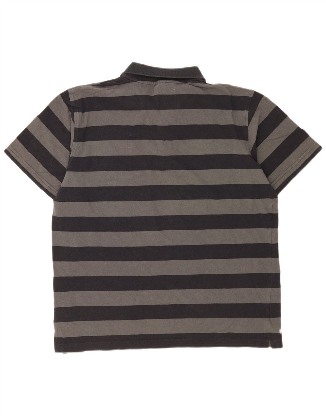 Polo Reebok da uomo XL in cotone a righe grigie
