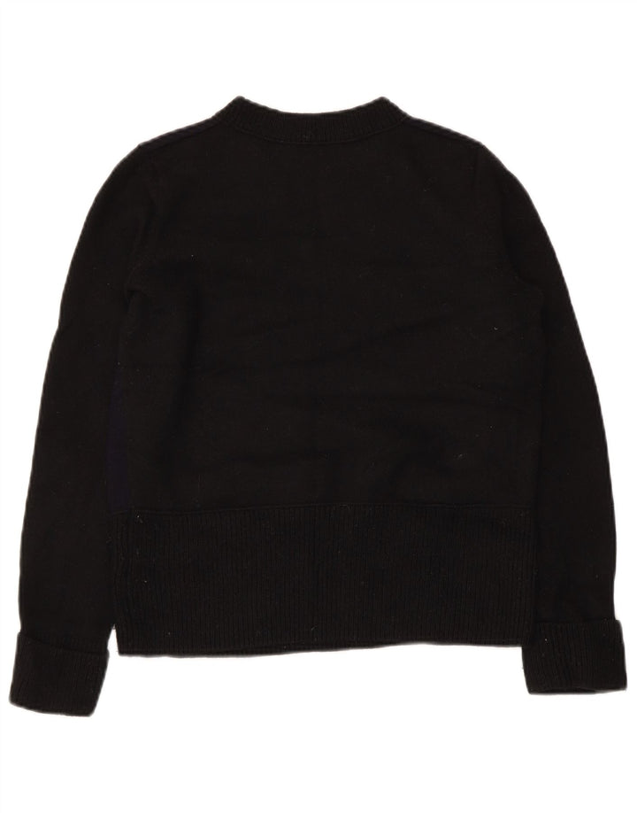 Maglione maglione girocollo da donna Cos UK 10 piccolo lana nera