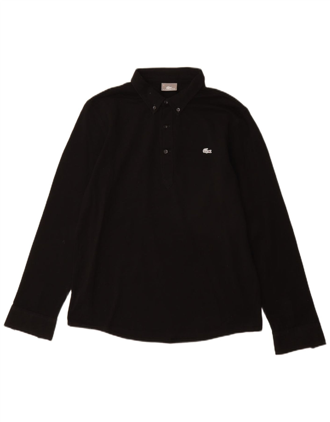 Camicia pullover da uomo LACOSTE taglia 3 piccola in cotone nero