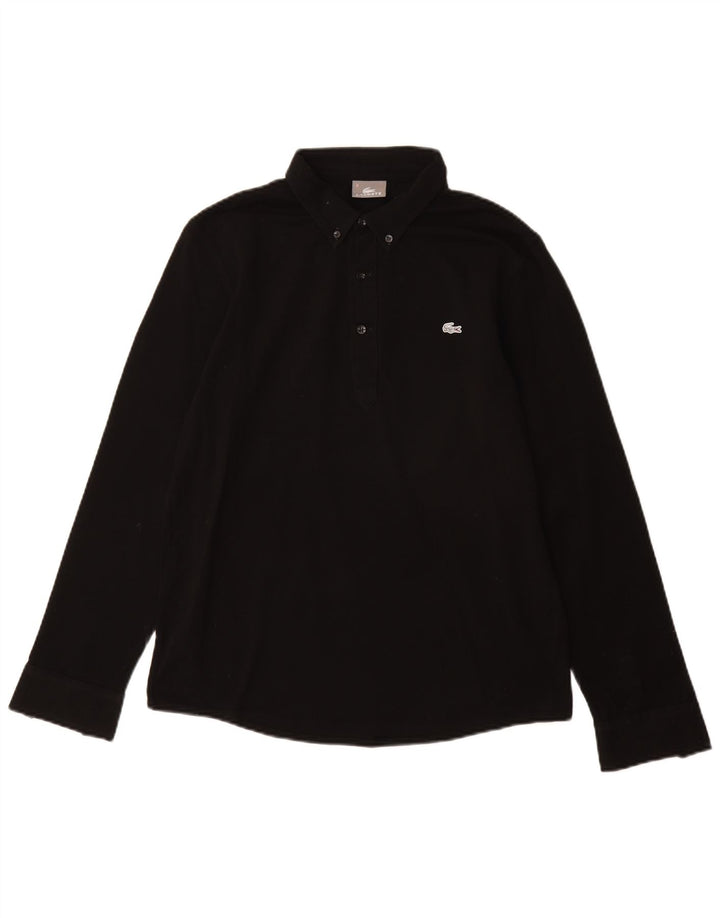 Camicia pullover da uomo LACOSTE taglia 3 piccola in cotone nero