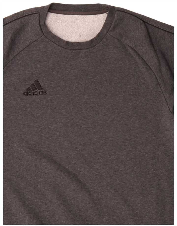 Felpa Adidas Uomo Maglione Piccolo Cotone Grigio