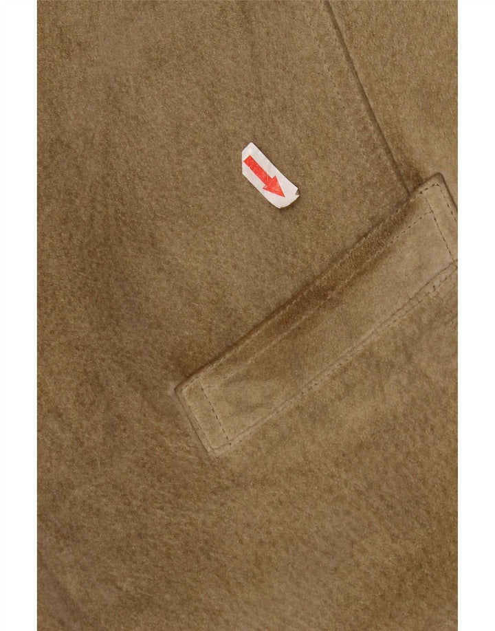 Gilet da uomo in pelle scamosciata Pionier medio kaki
