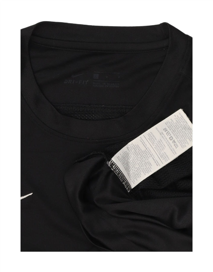 T-shirt NIKE da uomo Dri Fit, grande, in poliestere nero