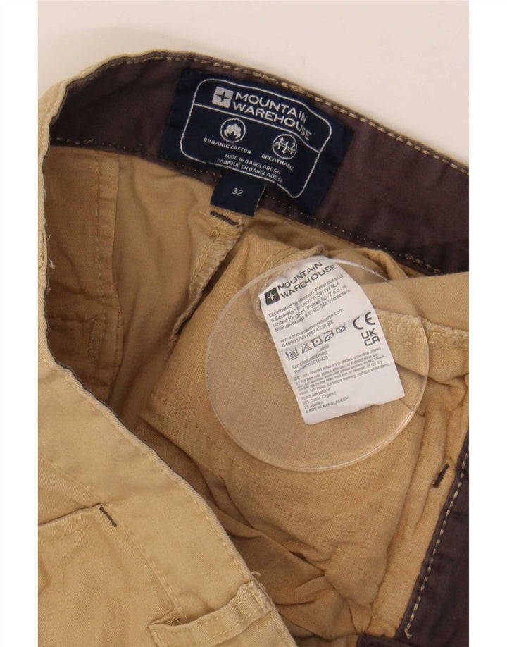 Pantaloncini chino da uomo Mountain Warehouse W32 in cotone beige medio